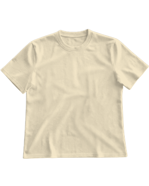 T-Shirts (2D) T-Shirt Mens / Unisex Premium Cotton Vintage Tee (Off White) - KUD 1483. (x 100)
