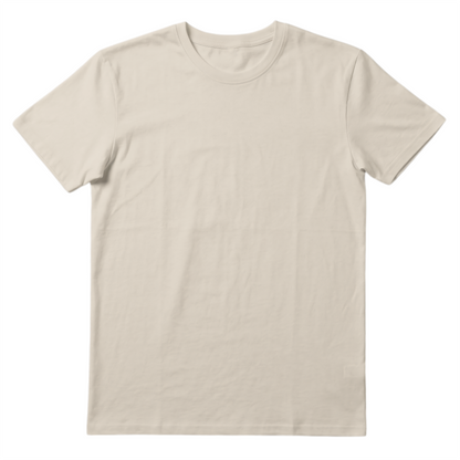 Unisex Premium Cotton Regular T-Shirt (Beige)