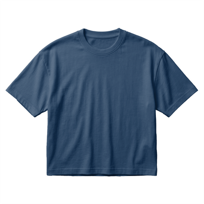 Women's Cotton Oversized Cropped T-Shirt