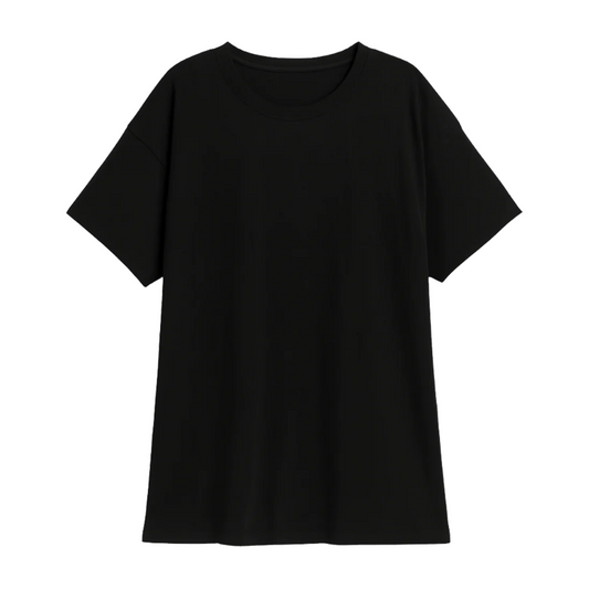 Women's Cotton Oversized Cropped T-Shirt